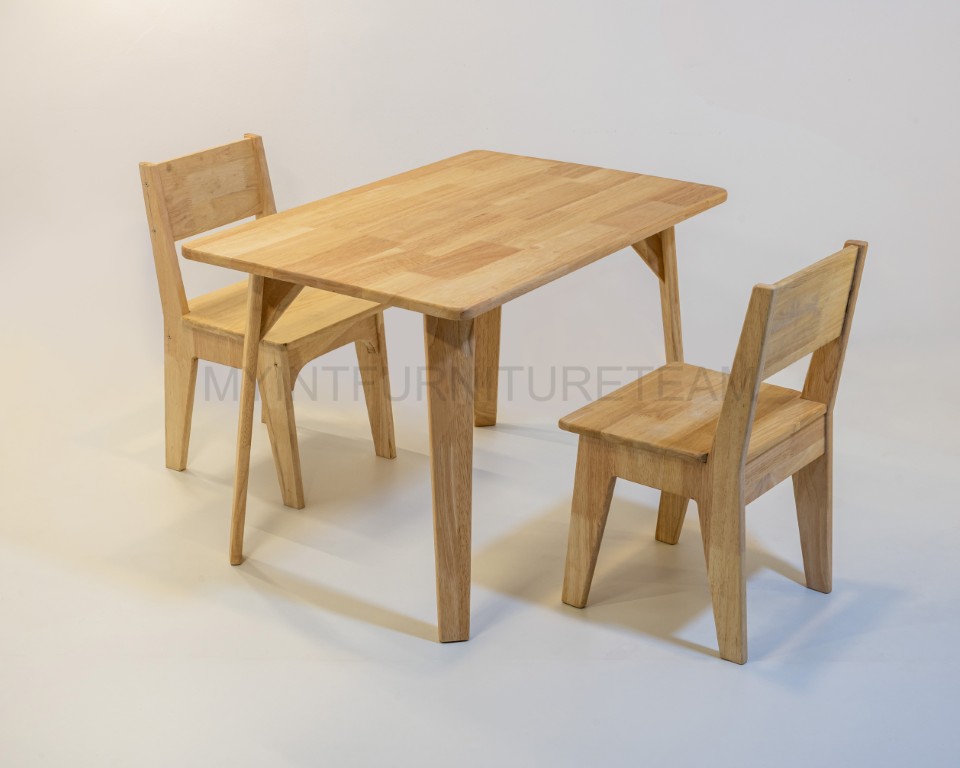 Wooden table chair set